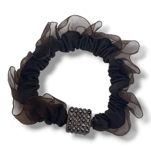 HAIRSTORY 6011 Scrunchies W/Cube Charm