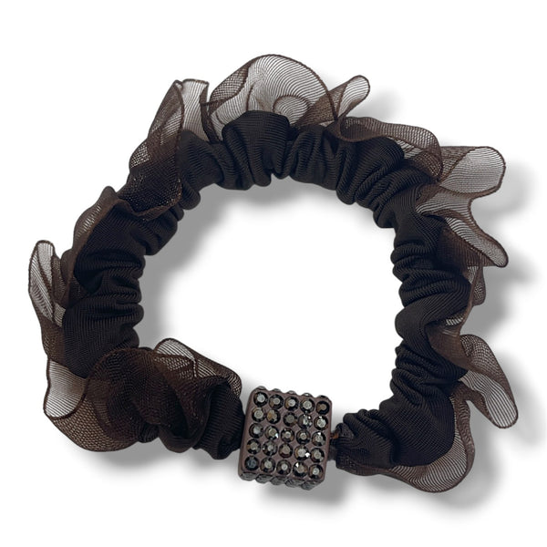HAIRSTORY 6011 Scrunchies W/Cube Charm