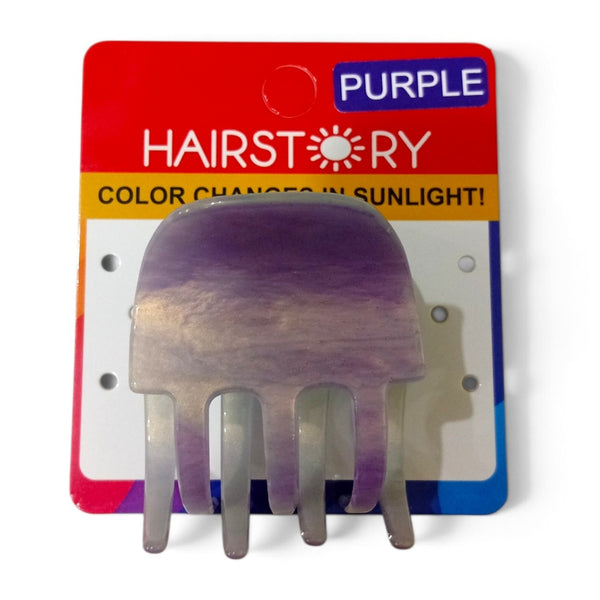 HAIRSTORY CCAH-011 Sun UV Color Changing Acrylic Claw Clamp