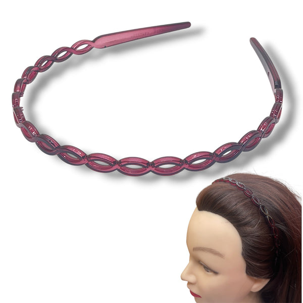 HAIRSTORY Y4085 France Multi-Color Oval Link Headband
