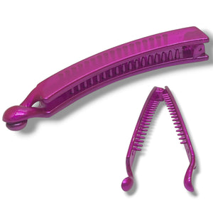 HAIRSTORY CHROME Plain Banana Clamp Clip