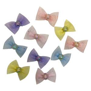 HAIRSTORY Glittered Ribbon Pin Curl (001-GR)