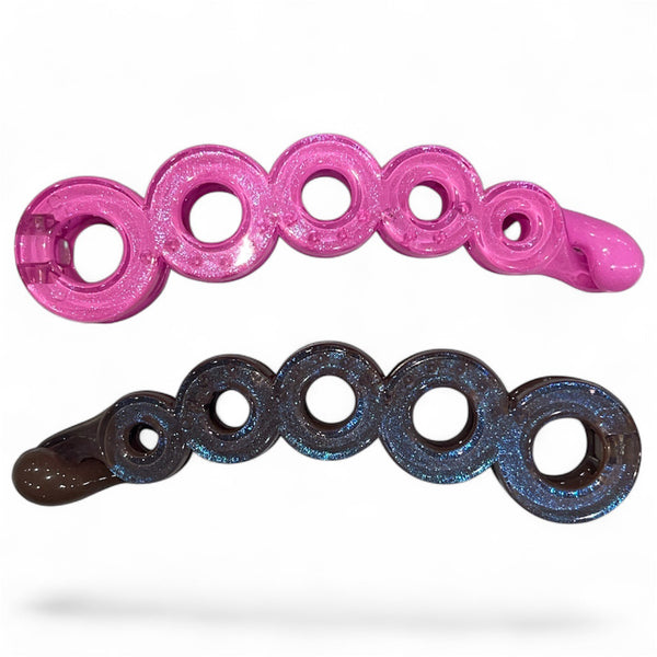 HAIR B114 Shimmer Basic Round Holes Banana Clamp ClipSTORY