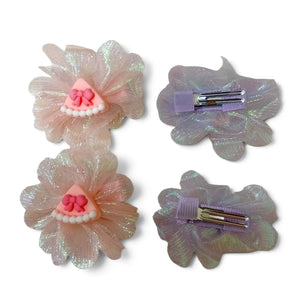 HAIRSTORY Sweet Pastel Organza Fabric Character Hair Clip