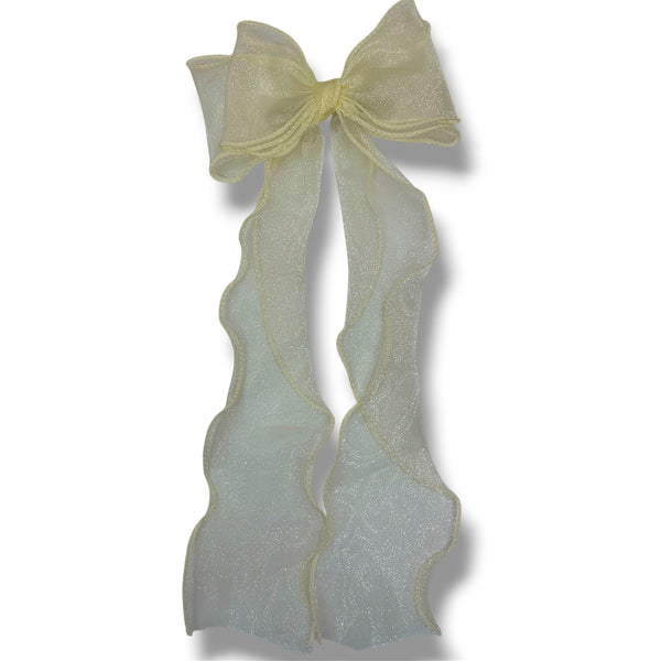 HAIRSTORY #210-3 Ribbon Long Bow Mesh/Lining