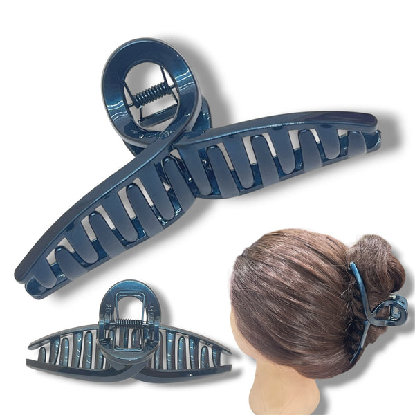 HAIRSTORY D832 CHROME Basic Knot Claw Clamp Clip