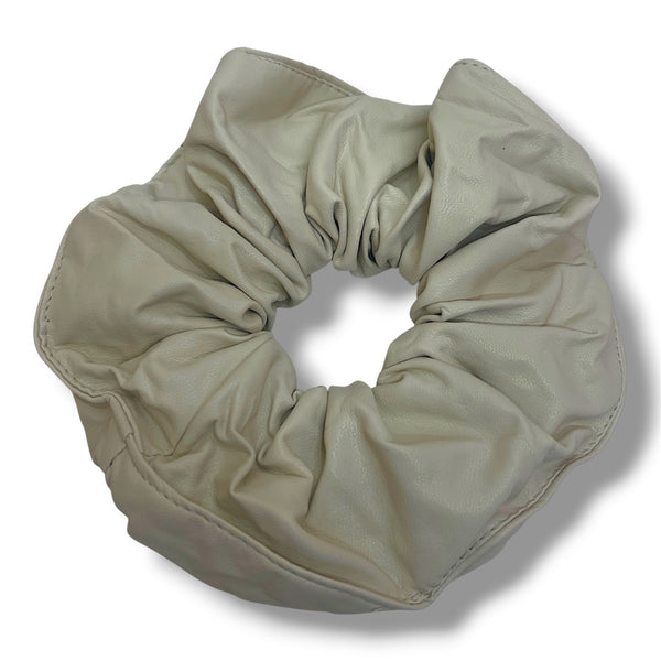 HAIRSTORY #6039 Leatherette Scrunchies