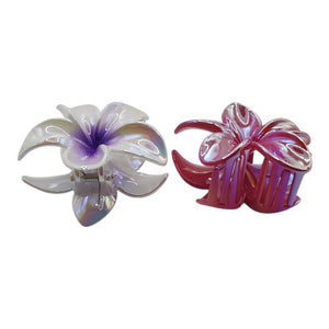 HAIRSTORY Plumeria Flower Hair Claw Clip Clamp