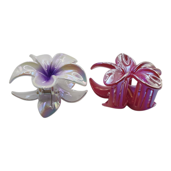 HAIRSTORY Plumeria Flower Hair Claw Clip Clamp
