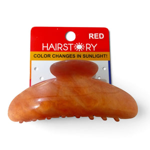 HAIRSTORY CCAH-004 Sun UV Color Changing Acrylic Arc Hair Clamp 10.5cm