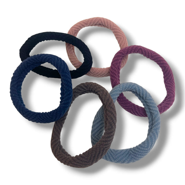HAIRSTORY 2431 Ribbed Zigzag Hair Tie Random Color