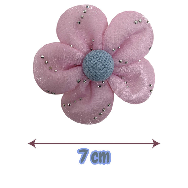 HAIRSTORY Shimmer Chiffon Flower Pin Curl (002-SCF)