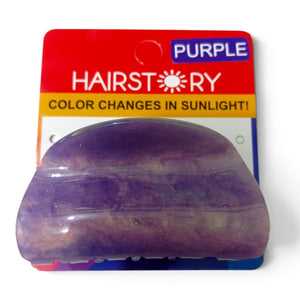 HAIRSTORY CCAH-010  Sun UV Color Changing Acrylic Cloud Clamp