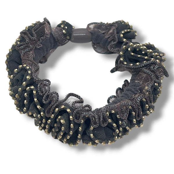 HAIRSTORY #6049-B Frilled Scrunchies