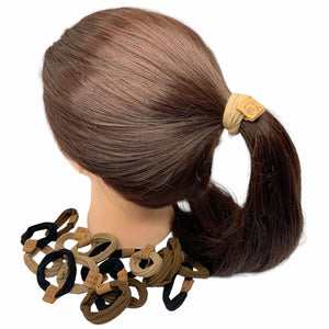 HAIRSTORY Bear Cloth Pony Tail Hair Tie (#57)