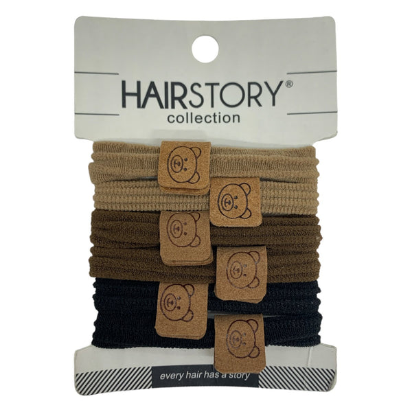 HAIRSTORY Bear Cloth Pony Tail Hair Tie (#57)