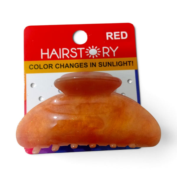 HAIRSTORY CCAH-004 Sun UV Color Changing Acrylic Arc Hair Clamp 8cm