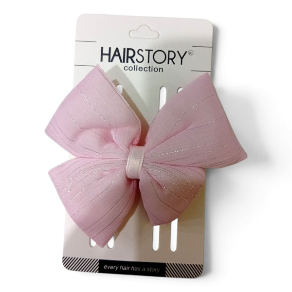 HAIRSTORY Bow Shimmer Silver Details