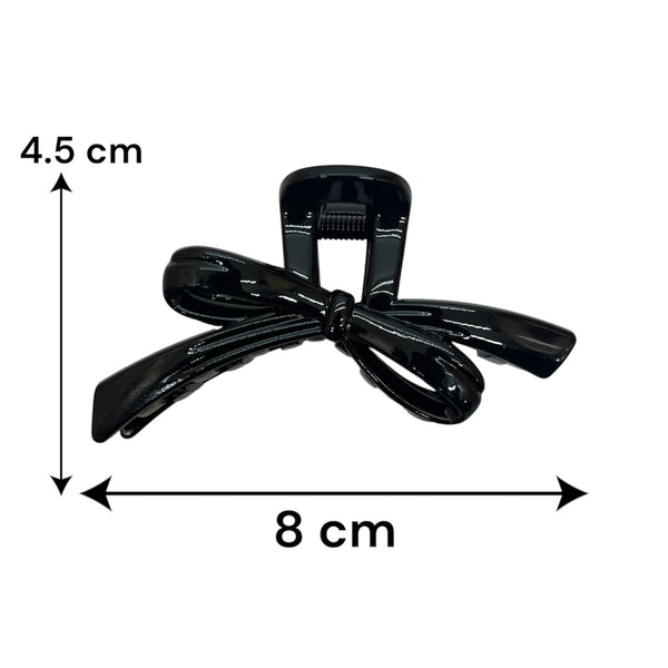 HAIRSTORY D901 Glossy Bow Hair Claw