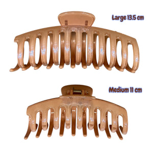 HAIRSTORY D651-D504 Shimmer Jumbo Big Claw Hair Clamp Clip