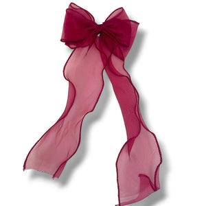 HAIRSTORY #210-3 Ribbon Long Bow Mesh/Lining