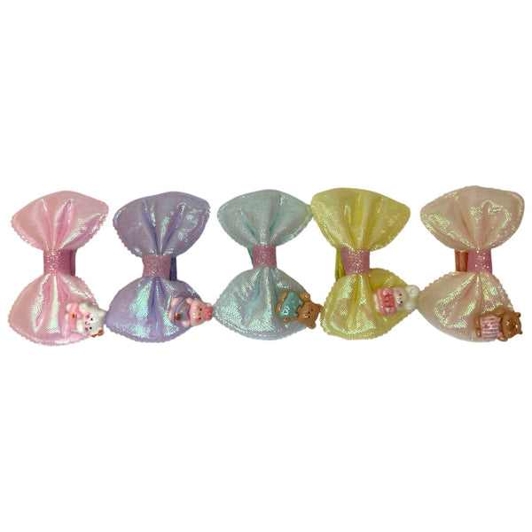 HAIRSTORY Metallic Animal Ribbon Charm Pin Curl (001-MRA)