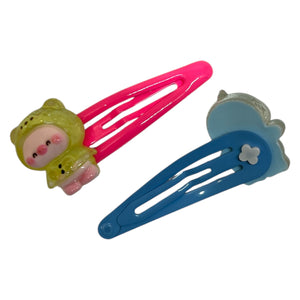 HAIRSTORY Teddy Bear Charm Snap Clip (#21-T)