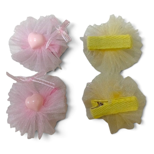 HAIRSTORY Tulle Heart Hair Clip