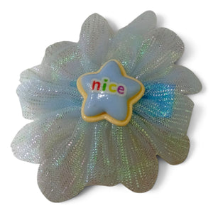 HAIRSTORY Sweet Pastel Organza Fabric Character Hair Clip