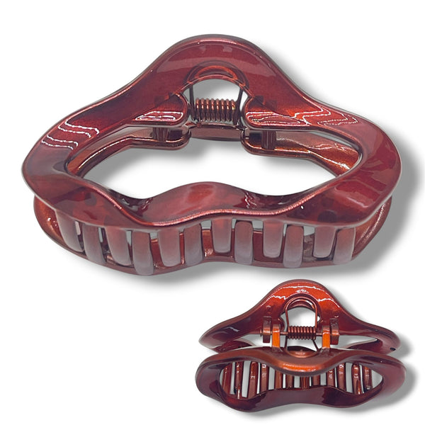 HAIRSTORY D829 CHROME Cloud Hair Claw Clip