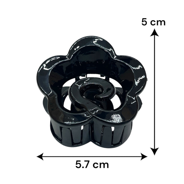 HAIRSTORY Glossy Small Flower Claw