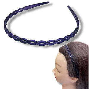 HAIRSTORY Y4085 France Multi-Color Oval Link Headband