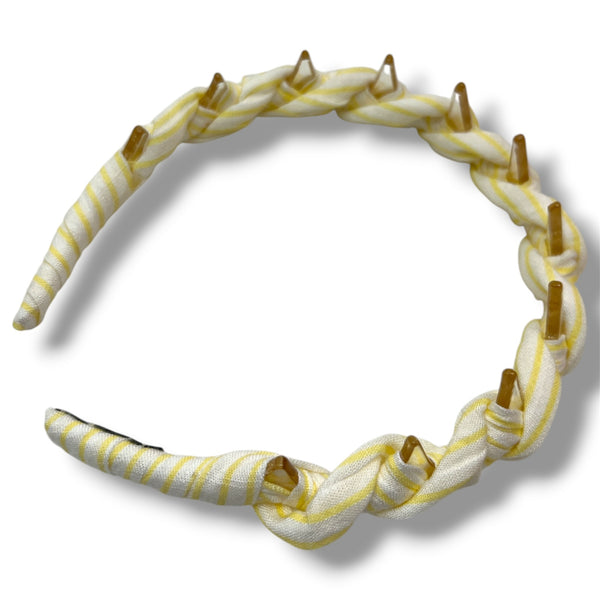 HAIRSTORY Stripe Wrapped Headband