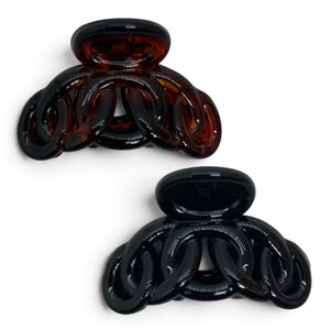 HAIRSTORY Black and Brown Tiny Clamp