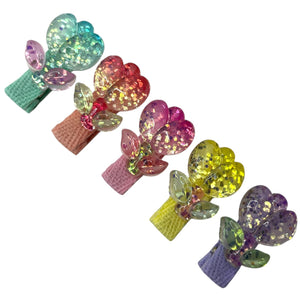 HAIRSTORY Glittered Tulips Pin Curl (001-GT)