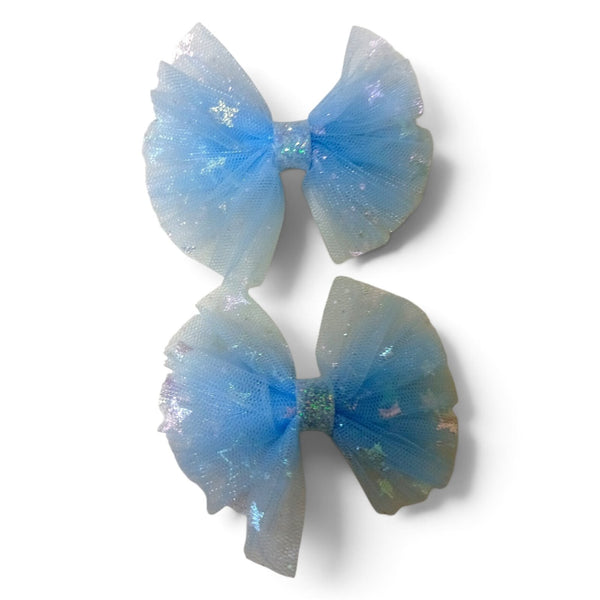 HAIRSTORY Cute Bow Star Glittered Hair Clip