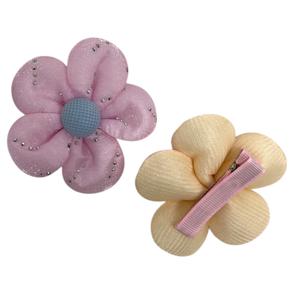 HAIRSTORY Shimmer Chiffon Flower Pin Curl (002-SCF)