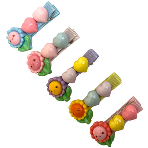 HIRSTORY Sunflower Heart Charm Pin Curl (001-SH)