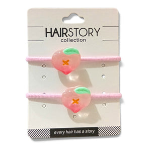 HAIRSTORY Assorted Fruit Charm Hair Ties