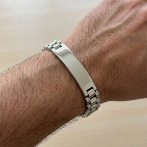 HAIRSTORY Men’s Stainless Silver Bracelet