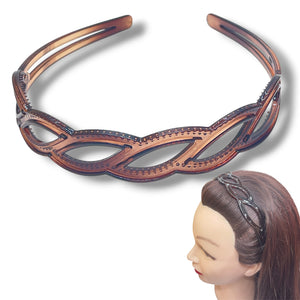 HAIRSTORY Y4006 France Multi-Color Infinity Weave Headband