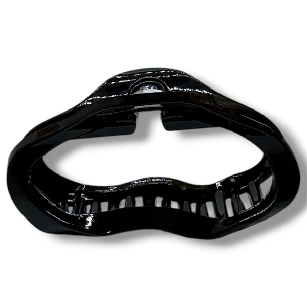 HAIRSTORY Glossy Black Cloud Hair Claw Clamp