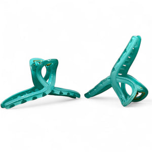 HAIRSTORY D832 SHIMMER Classic Knot Hair Claw Clamp Clip