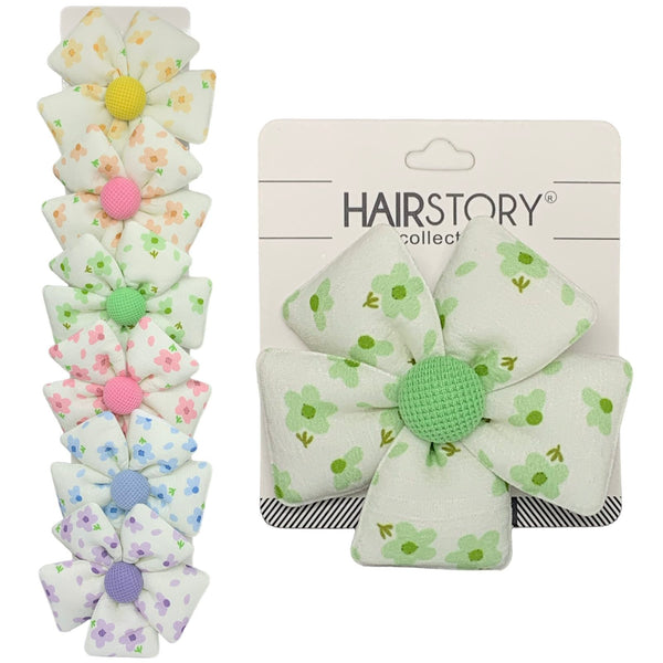 HAIRSTORY Cute Flower Pin Curl Hair Clip for Girls - #5A