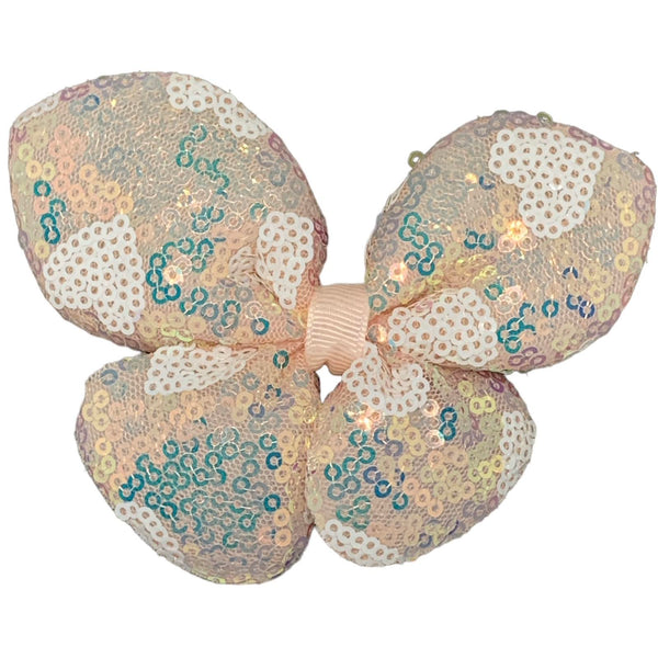 HAIRSTORY Cute Sequins Butterfly Pin Curl Hair Clip for Girls