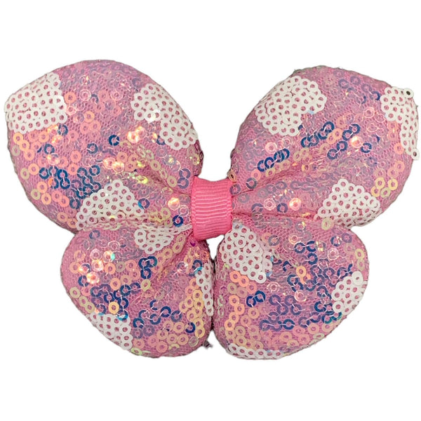 HAIRSTORY Cute Sequins Butterfly Pin Curl Hair Clip for Girls