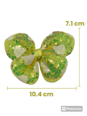 HAIRSTORY Cute Sequins Butterfly Pin Curl Hair Clip for Girls