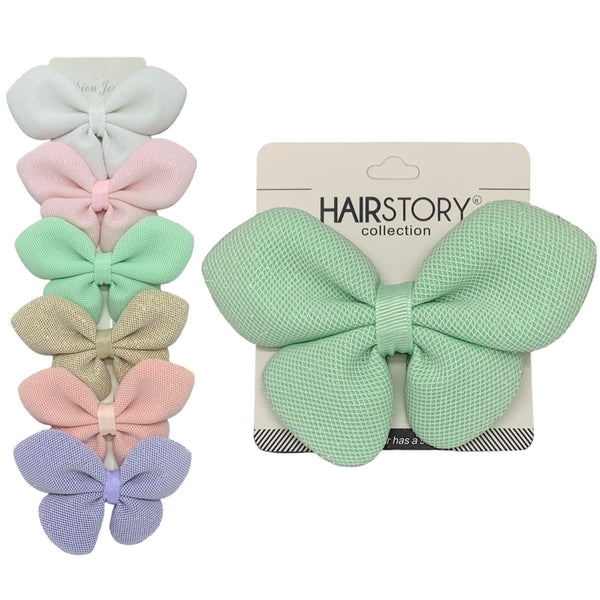 HAIRSTORY Glitter Butterfly Pin Curl Hair Clip for Girls