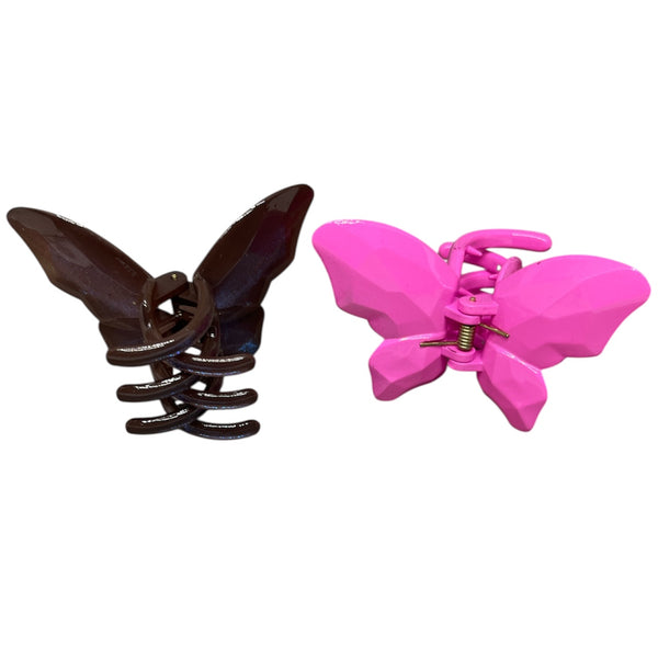 HAIRSTORY B101 Shimmer Butterfly Hair Clamp Clips