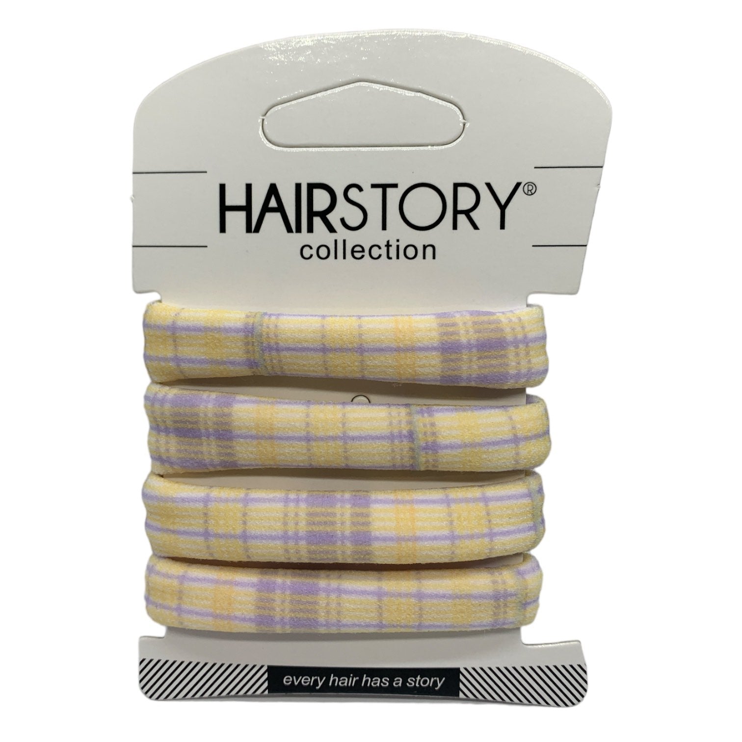 HAIRSTORY Checkered Cloth Pony Tail Hair Ties (#61)